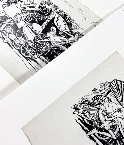 Original Pen-and-Ink Illustrations for "A Very Queer Thing