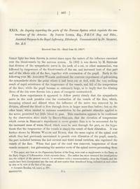 INFLAMMATION: "An Inquiry Regarding the Parts of the Nervous System Which Regulate the Contractions of the Arteries," "On the Cutaneous Pigmentary System of the Frog," & "On the Early Stages of Inflammation" (Philosophical Transactions of the Royal Society of London, Vol. 148 for the Year 1858, pp. 607-625, 627-643, 645-702)