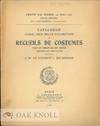 CATALOGUE D'UNE BELLE COLLECTION DE RECUEILS DE COSTUMES XVIIIE ET DÉBUT DE XIX SIÈCLE AQUARELLES ORIGINALES