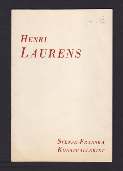 Utställning. Henri Laurens. Febr.-Mars 1952.