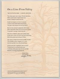 On a Line From Valery (Signed Broadside)
