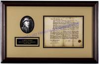 Declaration Of Independence Signer Stephen Hopkins Acts As A Witness To A Rhode Island Colony Loan
