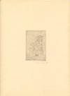La Chimere," Signed, zinc engraving, 1888