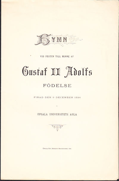 Hymn vid festen till minne af Gustaf II Adolfs…