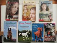 image of 7 pony stories published post 2000: Racing start; 3 Heartland stories: Coming home, After the storm & One day you'll know; Pride and Joy the event horse; Moonshadow the Derby winner and Mystic & the midnight ride in the Pony club secrets series
