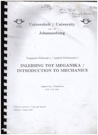 image of INTRODUCTION TO MECHANICS / INLEIDING TOTO MEGANIKA