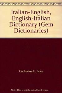 Italian-English, English-Italian Dictionary (Gem Dictionaries)