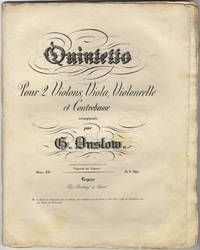 [Op. 34]. Quintetto Pour 2 Violons, Viola, Violoncelle et Contrebasse... Oeuv. 34. Pr. 2 Thlr. NB: La Partie de Violoncelle peut, au beisoin [!besoin], être remplacée par une Partie d'Alto_V[iolonce]lle et Celle de Contrebasse par une Partie de Violoncelle. [Parts]