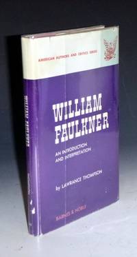 cover of William Faulkner, an Introduction and Interpretation