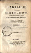 De la paralysie consideree chez les alienes