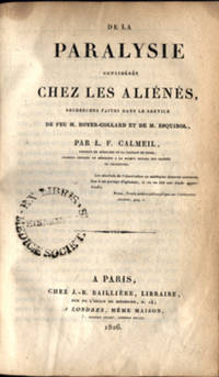 De la paralysie consideree chez les alienes