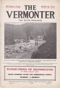 The Vermonter Magazine Flood-Tides Bennington 1928