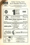 Cedar County, Iowa Rural Resident Directory - 1984