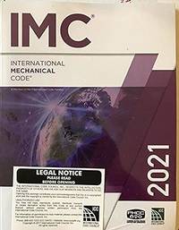 2021 International Mechanical Code, IMC Code Book: ISBN 9781609839642
