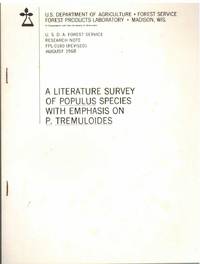 cover of A LITERATURE SURVEY OF POPULUS SPECIES WITH EMPHASIS ON P. TREMULOIDES Research Note FPL-0180 (Revised)