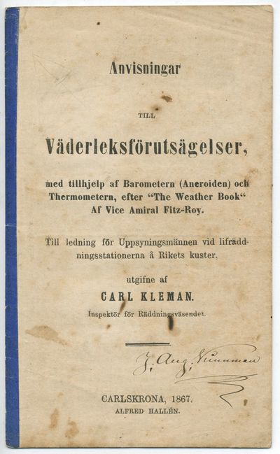 Anvisningar till väderleksförutsägelser, med…
