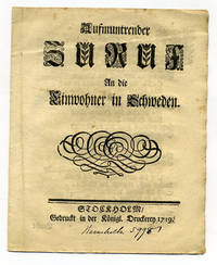 Aufmuntrender Zuruf an die Einwohner in Schweden.