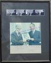 Lyndon B. Johnson Signs Photograph For Long Time White House Photographer Abbie Rowe Who Was Disabled