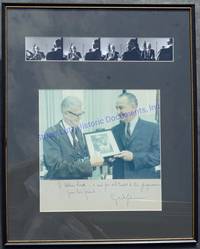 Lyndon B. Johnson Signs Photograph For Long Time White House Photographer Abbie Rowe Who Was Disabled