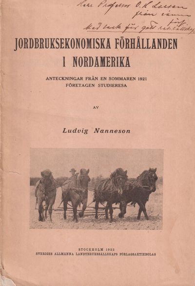 Jordbruksekonomiska förhållanden i Nordamerika.…