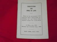 Constitution and Book of Laws, Made for the Government of the Universal Negro Improvement Association, Inc., and the African Communities League., of the World.