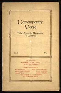 Philadelphia: Charles Wharton Stork, 1922. Softcover. Very Good. Vol. XIII, no. 6. Creased; near ver...