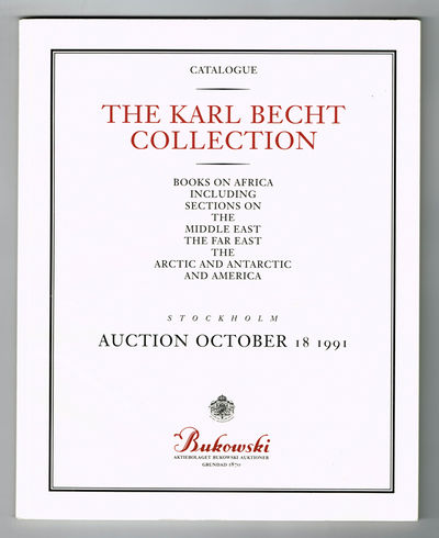 The Karl Becht Collection. Catalogue. Books on…