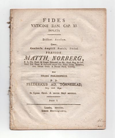Fides vaticinii Dan[ielis]. Cap. XI impleta. 1-2.…