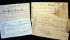 1900 - 1906 4 Partially Printed Documents Relating to the Shipping Business of Swan &amp; Son, New York