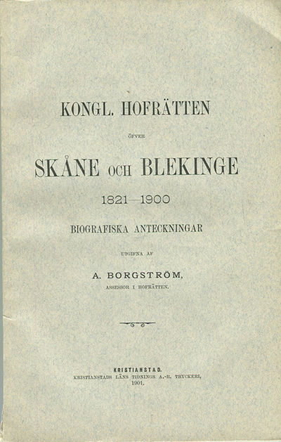 Kongl. Hofrätten öfver Skåne och Blekinge…