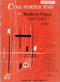 cover of Cole Porter Time for Baldwin Organ