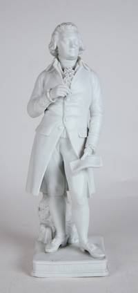 Bisque porcelain figurine of Mozart. Germany or Austria, late 19th - early 20th century