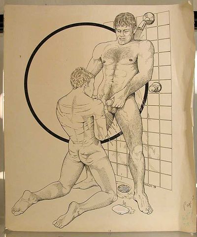 First gay sex in shower Curly pale redhead