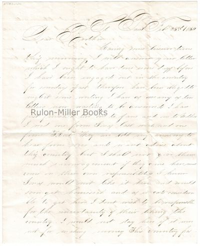 Two page A.L.s. from J. S. Homes to his brother George E. Homes