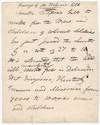 [Manuscript] Passage of Wilson's Bill … to make free the wives and children of colored soldiers has passed the senate