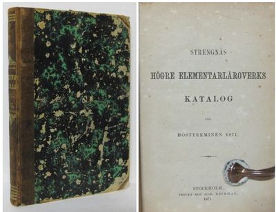 Strengnäs högre elementarläroverks katalog för…