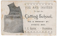 Thousand Islands Illustrated Souvenir Card - The National Garment Cutter Leads Cutting School