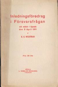 Inledningsföredrag i försvarsfrågan vid mötet i…