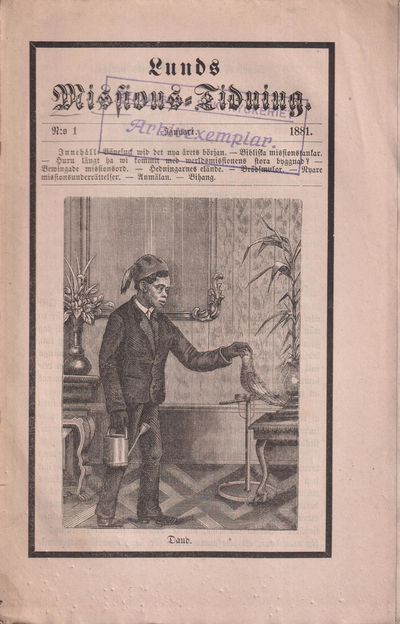 Lunds Missions-Tidning. N:o 1, 1881 - 12, 1881.