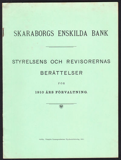 Skaraborgs enskilda bank. Styrelsens och…