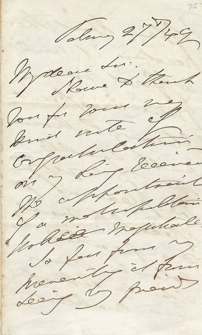 AUTOGRAPH LETTER SIGNED