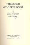 THROUGH MY OPEN DOOR