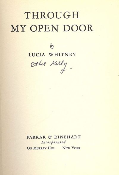 THROUGH MY OPEN DOOR