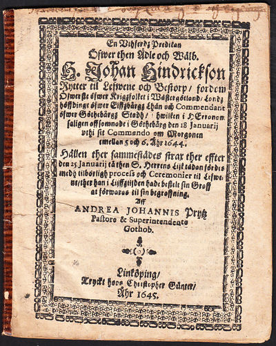 En vthferdz predikan öfwer the ädle och wälb. h.…