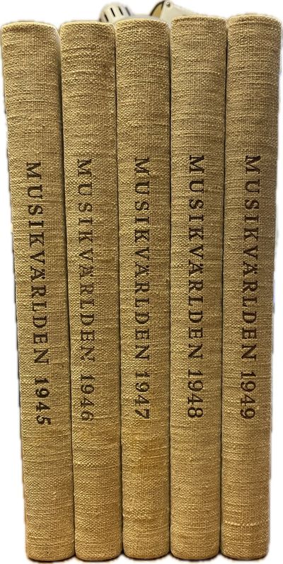 Musikvärlden. Årgång I (1945) - V (1949). 10…
