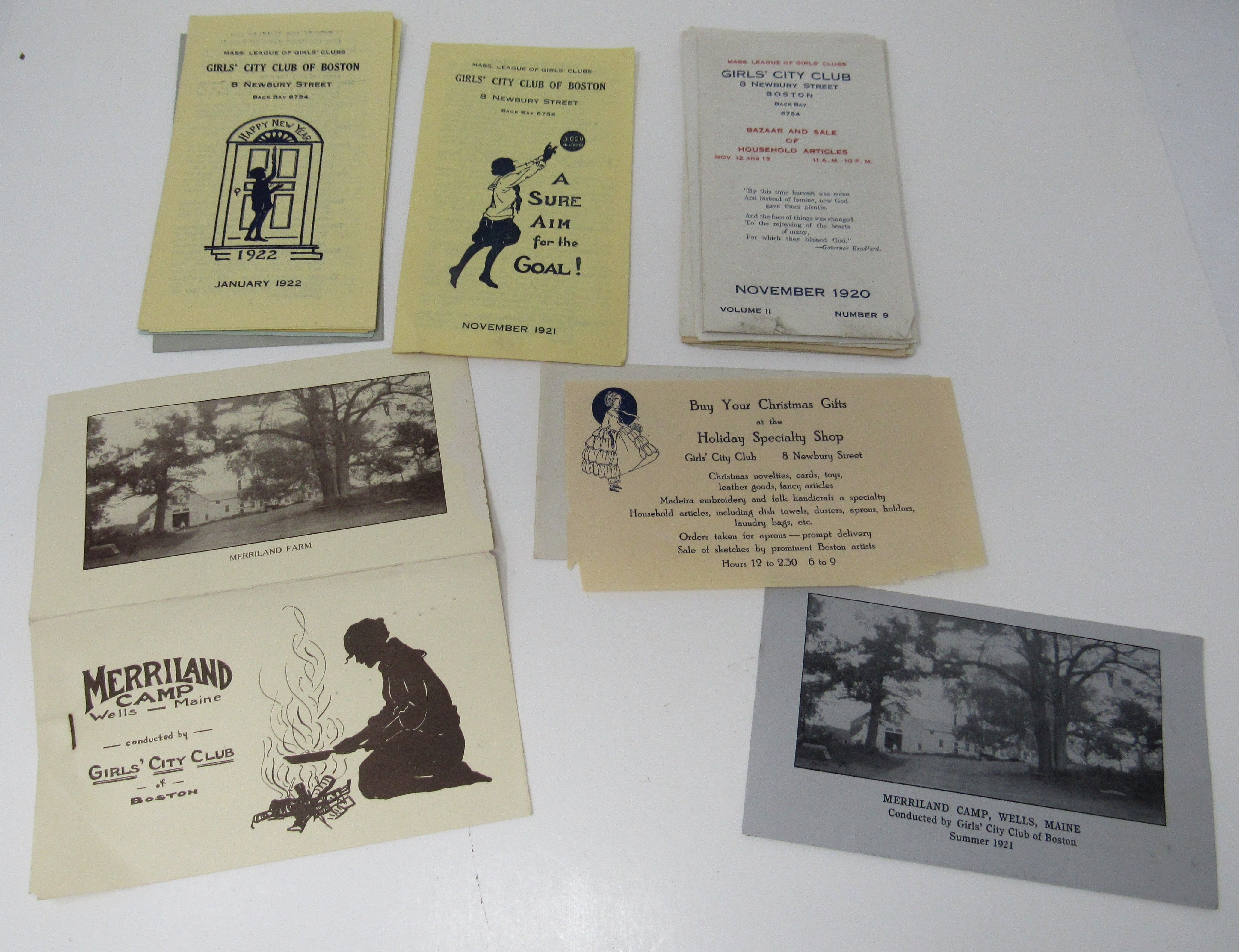 Collection of Ephemera from the Boston Girls City
