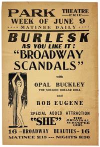 [Broadside Handbill] Burlesk As You Like It!