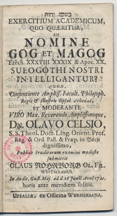 Exercitium academicum, quo quæritur, an nomine…