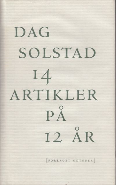 14 artikler på 12 år.