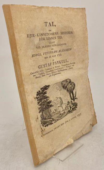 Tal, om djur-kännedomens historia för Linnes tid.